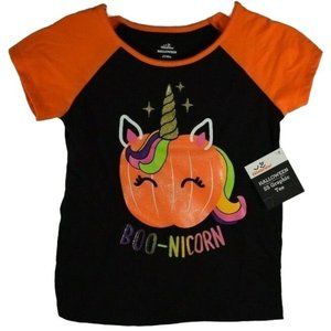 Girls Size 2T Boo-nicorn Halloween Unicorn Graphic Screen T-Shirt New